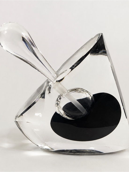 Michael Nourot Other - Michael Nourit signed & numbered handblown Art Glass Perfume Bottle / Blk